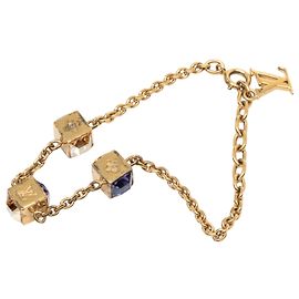 Bracciale Gamble placcato oro e strass dorato Louis Vuitton D'oro