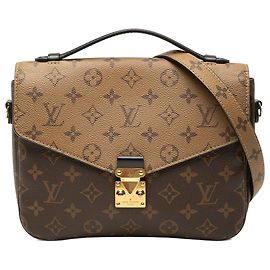 Pochette Metis Louis Vuitton Marrone Monogram Reverse Marrone