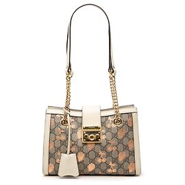 Tote Gucci Beige Small GG Supreme Berry Padlock Beige