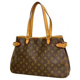 Louis Vuitton Monogram Batignolles Horizontale Tote Bag Braun