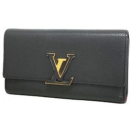 Louis Vuitton Long Wallet in Noir Black
