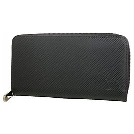 Louis Vuitton Epi Zippy Wallet Black Pink