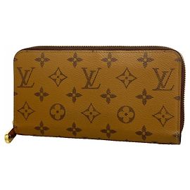 Louis Vuitton Monogram Reverse Zippy Wallet Brown