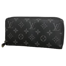 Louis Vuitton Monogram Eclipse Zippy Wallet Black