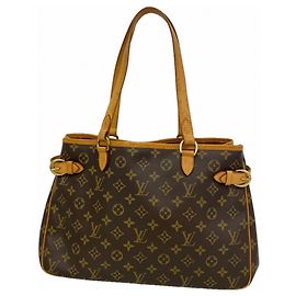 Louis Vuitton Monogram Batignolles Horizontale Tote Bag Braun