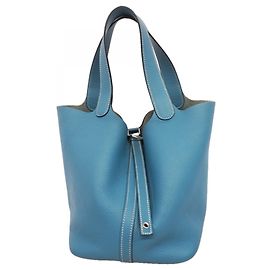 Hermès Borsa Hermes Picotin Lock MM Blu