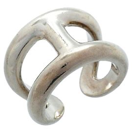 Hermès Hermes Osmo's GM Band Ring in Sterling Silver 925 Other