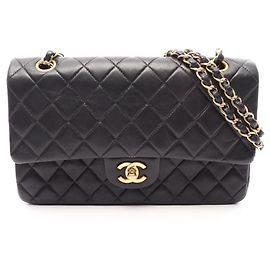 Borsa a Spalla Chanel Matelassé Double Flap Nero