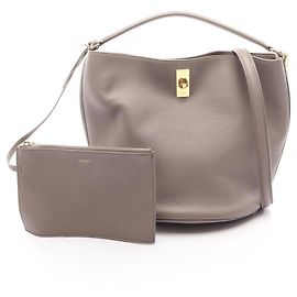Céline Celine Bucket 16 2-Way Handbag Beige