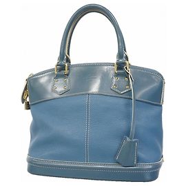 Borsa Louis Vuitton Suhali Lockit PM Blu
