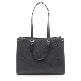 Sac cabas Louis Vuitton OnTheGo MM Monogram Empreinte Noir Noir