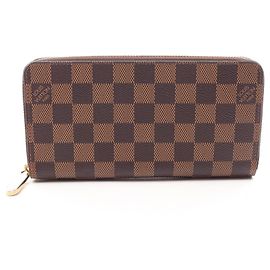 Louis Vuitton Zippy Wallet Damier Ebene Brown