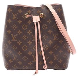Louis Vuitton NeoNoe Monogram Schultertasche Braun Pink