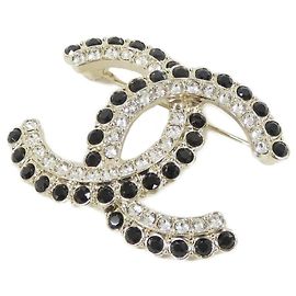 Spilla Chanel AB9158 Black Crystal Nero