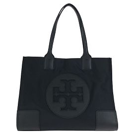 Bolsa 2way de nylon e couro Tory Burch Preto