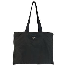 PRADA Tessuto Nylon Tote Bag Black