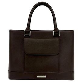 Bolso de cuero Burberry Castaño