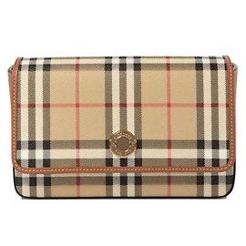 Burberry Sac bandoulière en toile imprimée Marron