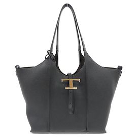 Sac cabas en cuir Tod's T TIMELESS Noir