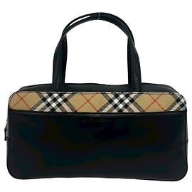 Sac cabas en cuir Burberry Noir