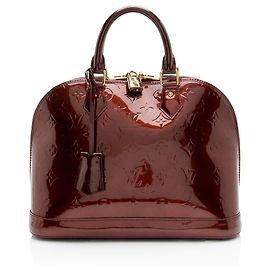 Borsa Louis Vuitton Monogram Vernis Alma PM Rosso