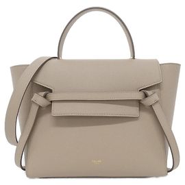 Céline Celine Belt Micro Calf Handbag Brown Beige