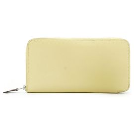 Hermès Hermes Leather Wallet Azap Yellow