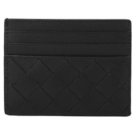 Bottega Veneta Intrecciato Cardholder Black