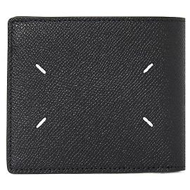 Maison Martin Margiela Signature Stitch Compact Wallet Black