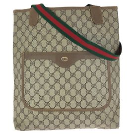 Borsa Tote Gucci GG Supreme Canvas Marrone Beige