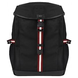 Bally Black Nylon Backpack Black