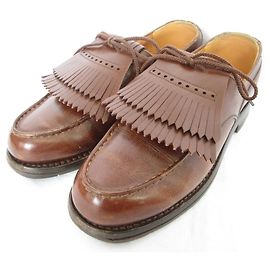 Autre Marque J.M. Weston Golf Leder-Derby-Schuhe Braun