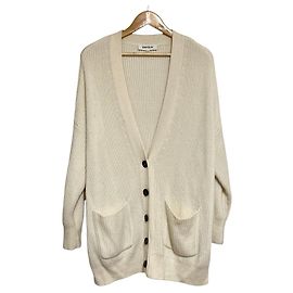 Autre Marque ENFOLD Rippstrick-Cardigan Weiß