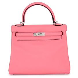 Hermès Sac à main Hermes Kelly 25 en Rose Azalee Rose