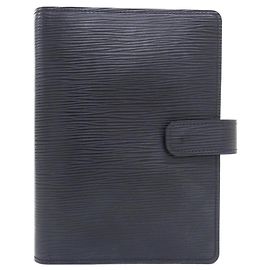 Louis Vuitton Epi Agenda MM R20202 Organizer Black