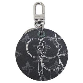 Louis Vuitton Monogram Eclipse Keyring Black