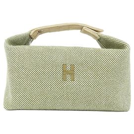 Hermès Hermes H NATTE Brid à Black GM Handtasche Pouch Grün