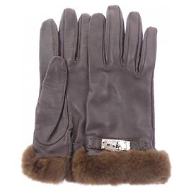 Hermès Gants chauds marron Hermes Marron