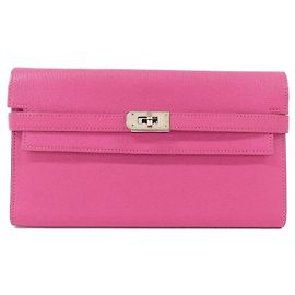 Hermès Hermes Kelly Classic Long Wallet Pink