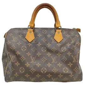 Louis Vuitton Speedy Monogram Canvas 30 Castaño