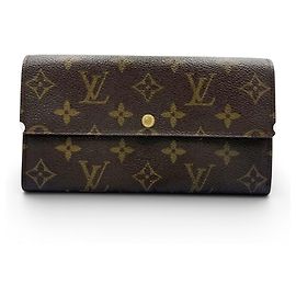 Cartera Sarah Louis Vuitton Monogram Canvas Castaño