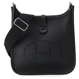Hermès Bolsa de ombro Hermes Evelyne 3 Preto