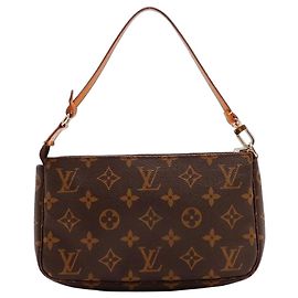 Louis Vuitton Pochette Accessoires Monogram Marrom Monograma