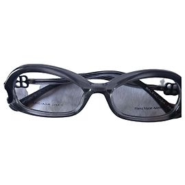Balenciaga BB Óculos de grau em acetato Cinza