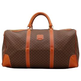 Céline Vintage Macadam Duffle Bag Brown