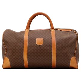 Céline Vintage Monogram Boston Bag Brown
