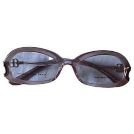 Balenciaga Paris Gafas Ovaladas Beige