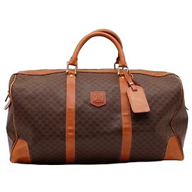 Céline Celine Mala de Viagem Boston Macadam Marrom