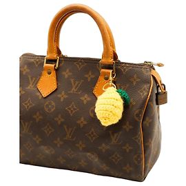 Louis Vuitton Crocheted Lemon Bag Charm Green Yellow Gold hardware