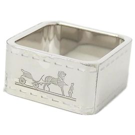 Hermès Anillo para pañuelo Bolduc Hermes Plata